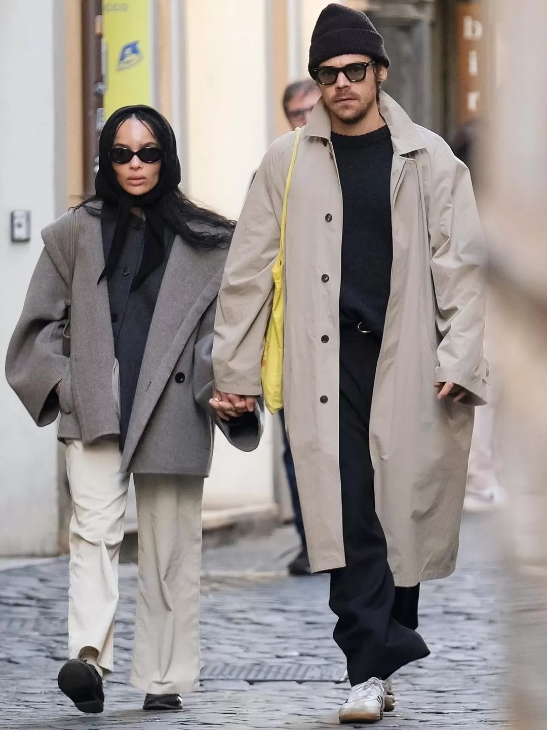 Harry Styles y Zoë Kravitz confirman su conexión: se les ve de la mano en Roma antes de Acción de Gracias